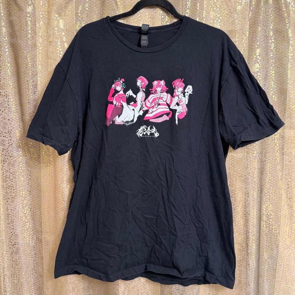 Hanabie World Tour Dates Ado Japan 2024 Black Pink Unisex T Shirt XL